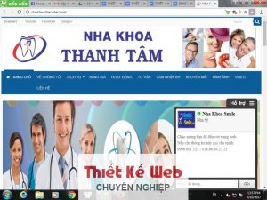 Nha Khoa Thanh Tâm, Website phòng khám Nha Khoa Thanh Tâm, Công ty CP truyền thông Benet, Marketing online, Website