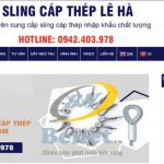 Công ty Benet thực hiện dự án SEO website slingcapthep.net cho công ty Lê Hà Vina
